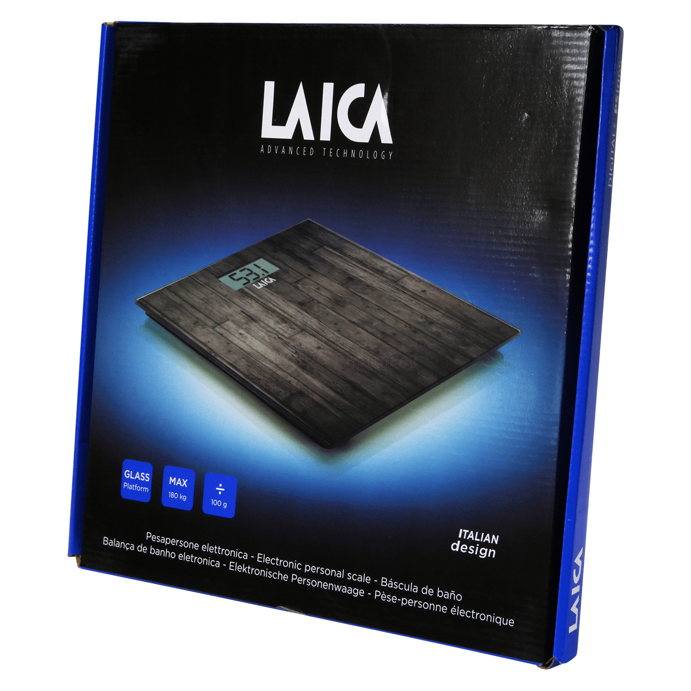 Laica Electrician Scale Oil UV Stone Print 180kg - PS1065w