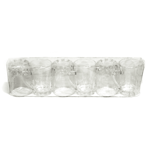 Classic Glass Tea Cup 6Pcs Set No.04-342