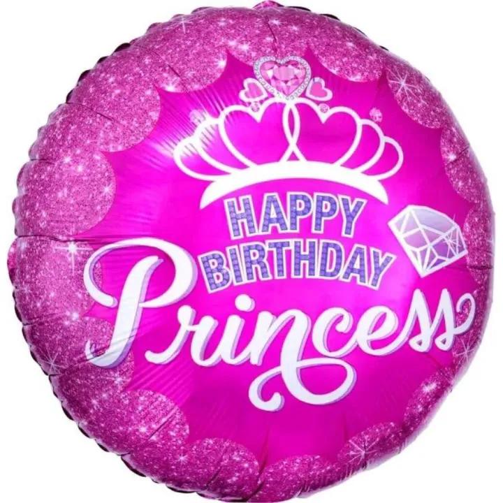 HBD Princess Helium Balloon