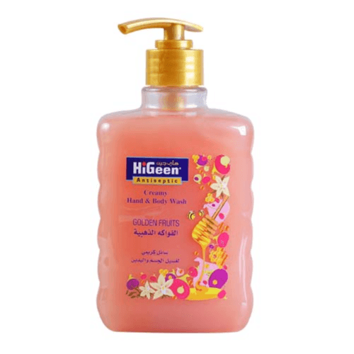 Higeen Antiseptic Creamy Hand And Body Wash Golden Fruits - 500Ml