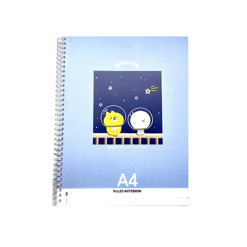 Notebook from Morning Glory 80 sheets size A4 blue colour - 2986