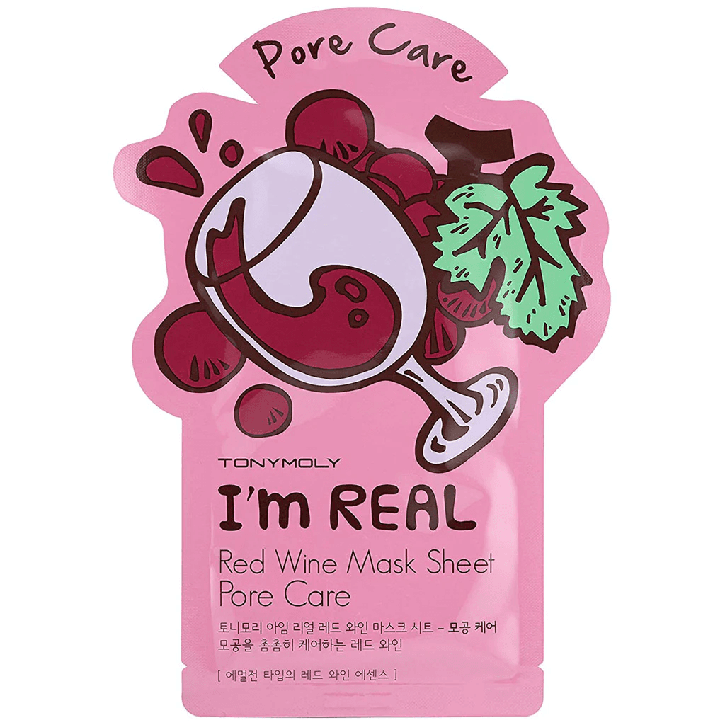 Tonymoly I'm Real Red Wine Sheet Mask - Pore Care