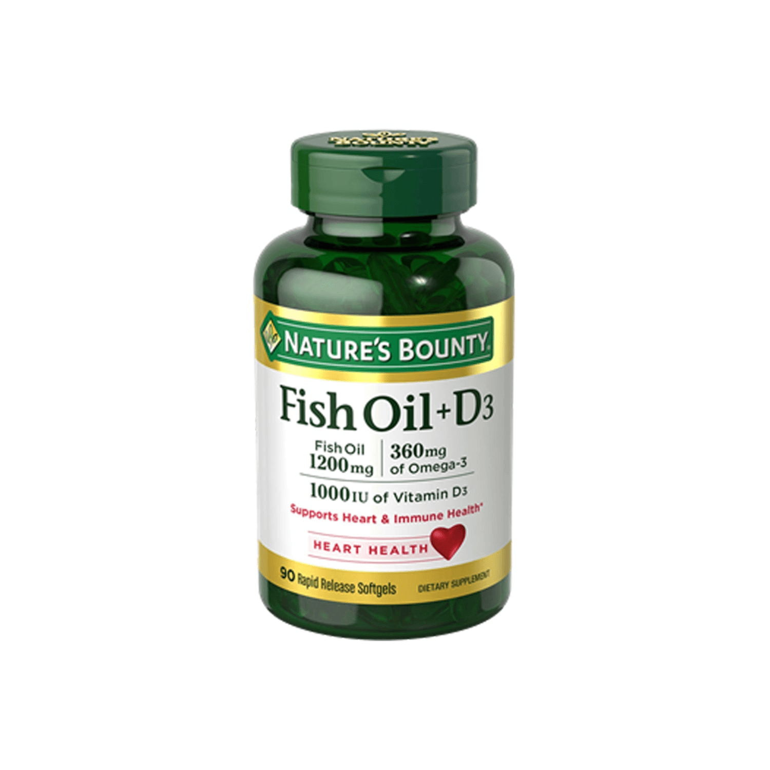 Nb Fish Oil 1200mg +vit D1000 Iu Softgels 90's