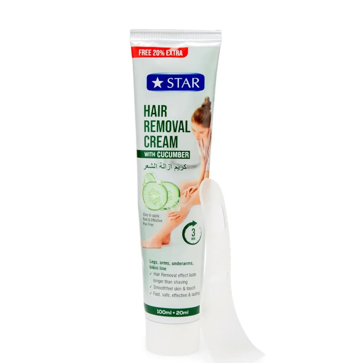 Star Hair Removal Cream with Cucumber 120 ml -