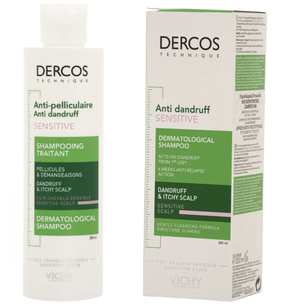 Vichy Dercos Anti Dandruff Sensitive Scalp Shampoo 200ml