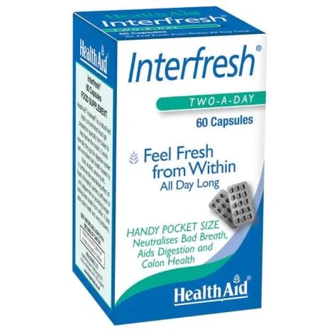 Health Aid Interfresh Fresh Cap 60's