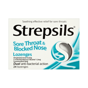 Strepsils Menthol Sore Throat & Blocked Nose 24 Lozenges (Buy 2 Get 1 Free)