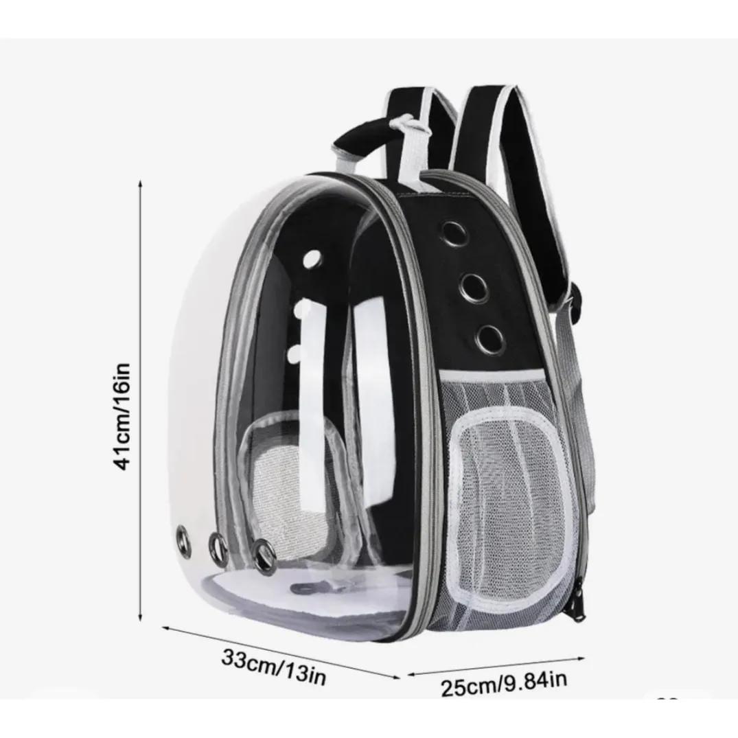 Pet Breathable Backpack For Transport Black