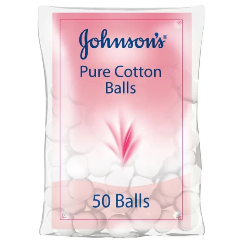 Johnsons Pure Cotton Balls  50 Balls