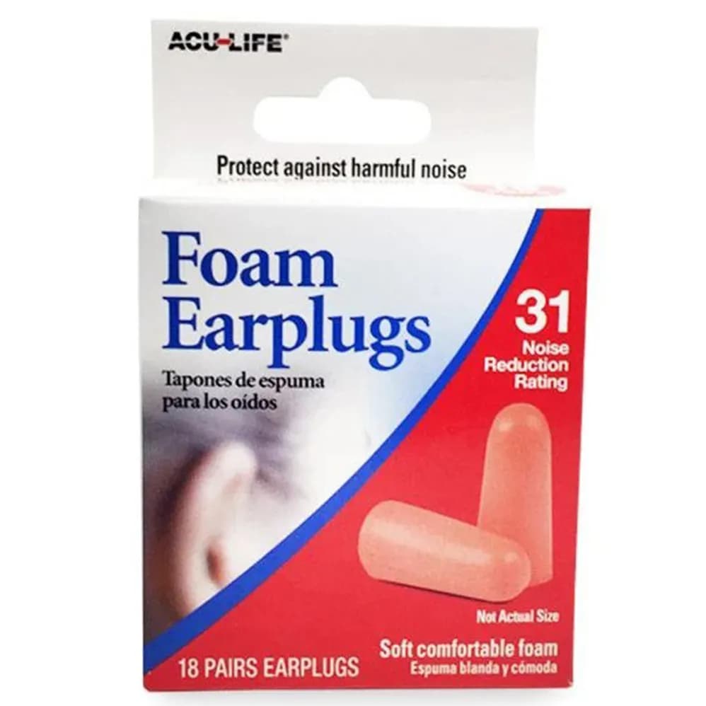 Acu Life Foam Earplugs 18 Pairs