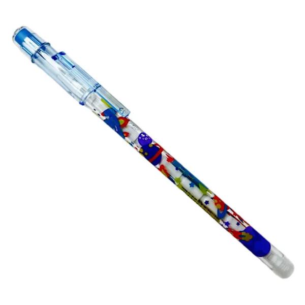 Bensia Push Pencil Space Designed Purple Colour - 10113