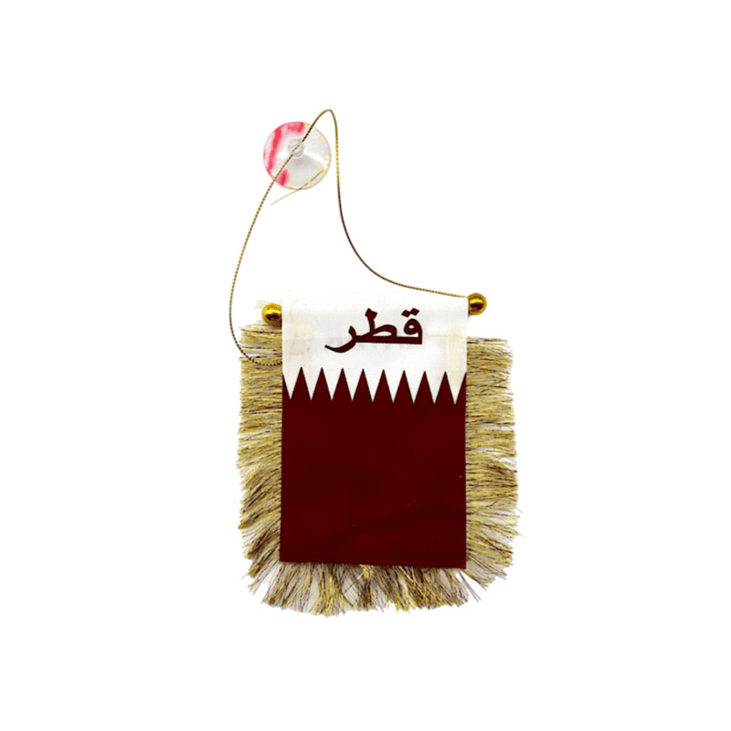 Small Qatar Flag Hanging Type 9545