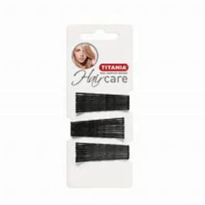 Titania Hair Clips Black 30 Pieces / Card  8060