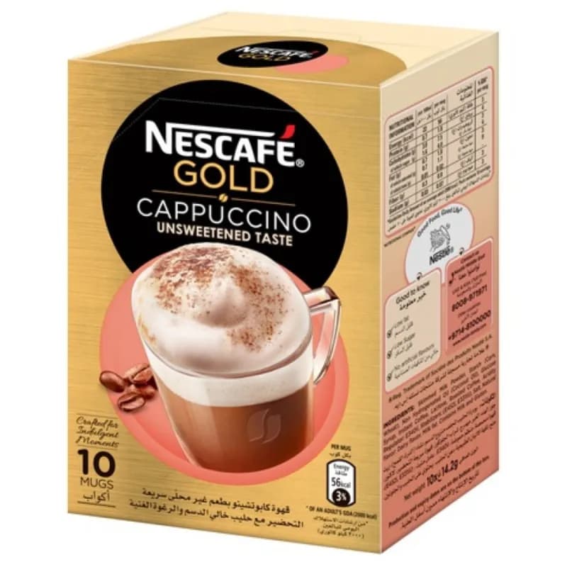 Nescafe Gold Cappuccino Unsweetened taste 14.2gm*8pcs