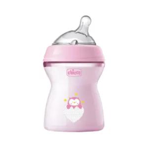 Chicco Natural Feeling Plastic Bottle 2m+  250ml Girl