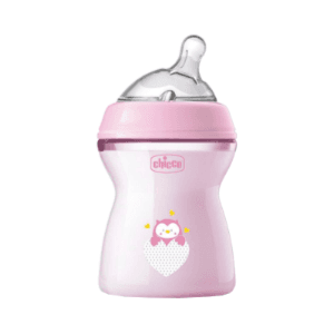 Chicco Natural Feeling Plastic Bottle 2m+  250ml Girl