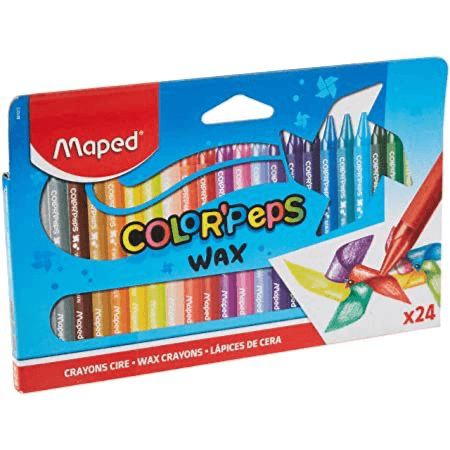 Maped Color'Peps Wax Crayon - 24 Colors (Cnmd09)