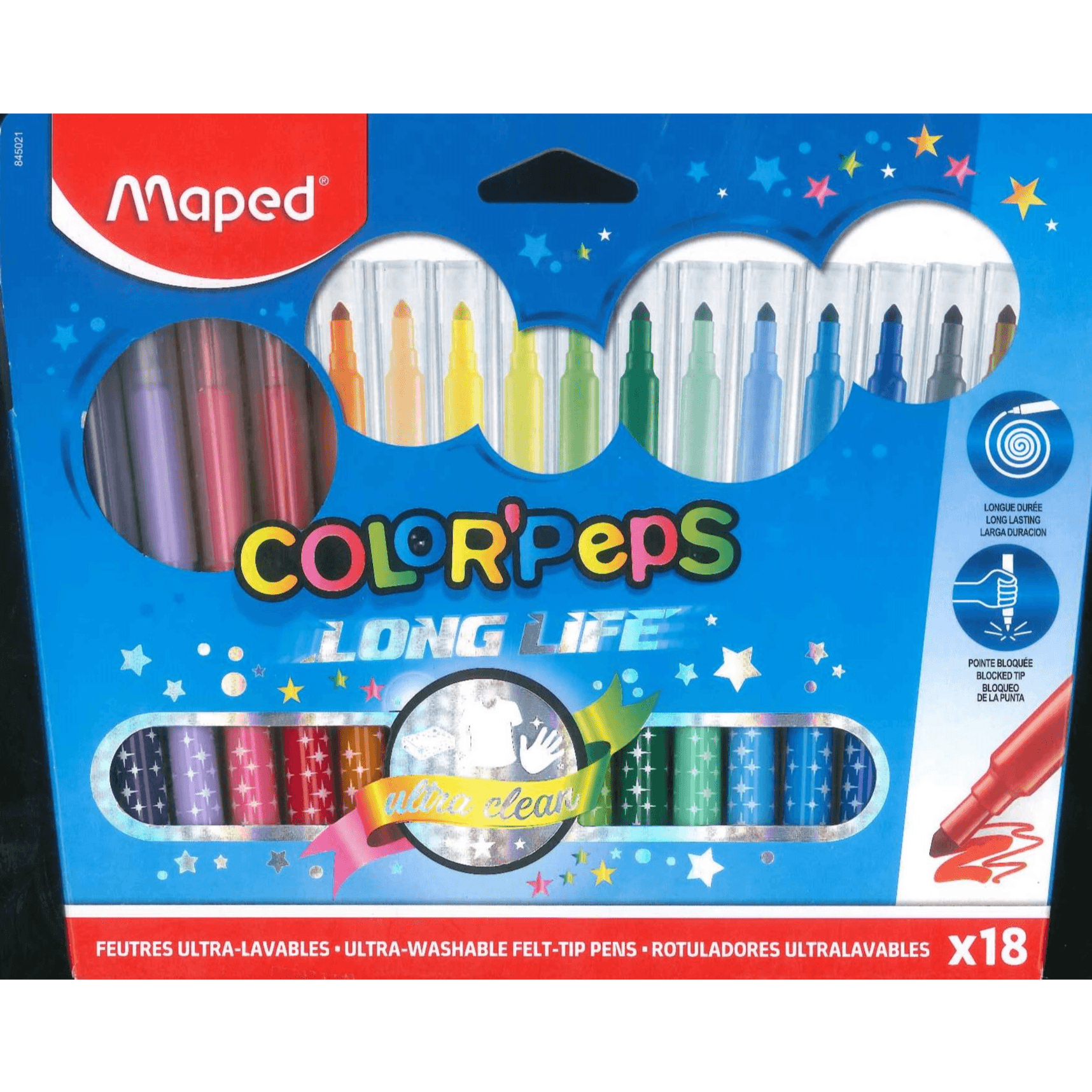 Color Peps Felt Tip 1X18