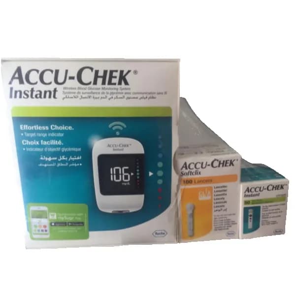 Accu Chek Instant Offer (1 Device + 1 Strip Box + 1 Softclix 100 Pieces