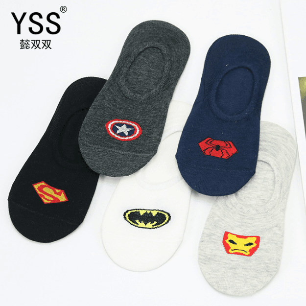 Superheroes Foot Socks Pair