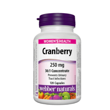 Webber Naturals Cranberry 250mg Capsules 120's