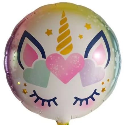 Unicorn Rounded Helium Balloon A