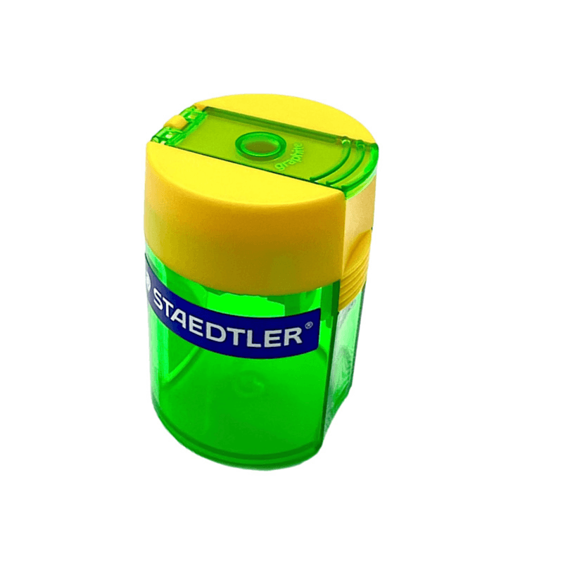 Staedtler Sharpener 1 Hole Transparent Colour Yellow Green - 474