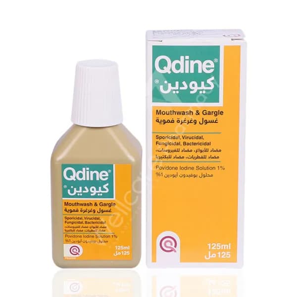 Qdine Mouthwash And Gargle 125 Ml