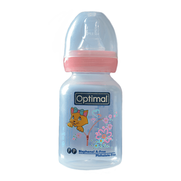 Optimal Plastic Slim Waist Feeding Bottle 60 Ml