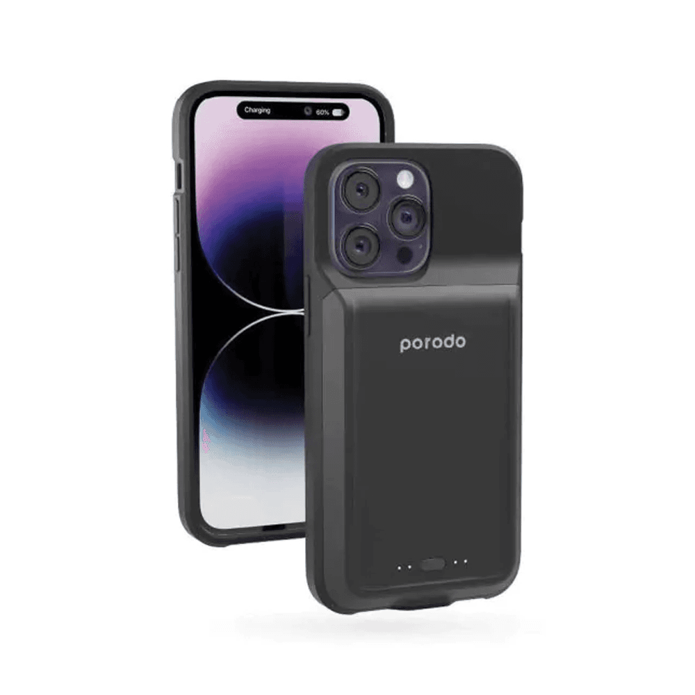 Porodo Wireless Charging Battery Case for iPhone 14 Pro Max