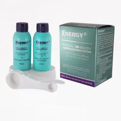 Energy Facial & Body Hair Bleaching System Lightens Excess Dark Hair