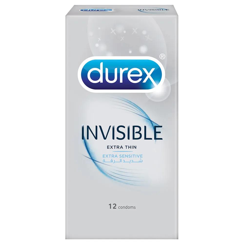 DUREX INVISBLE EXTRA THIN CONDOMS 12 PCS