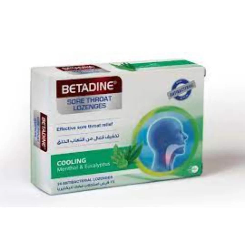 Betadine Lozenges Menthol & Eucalyptus 24's