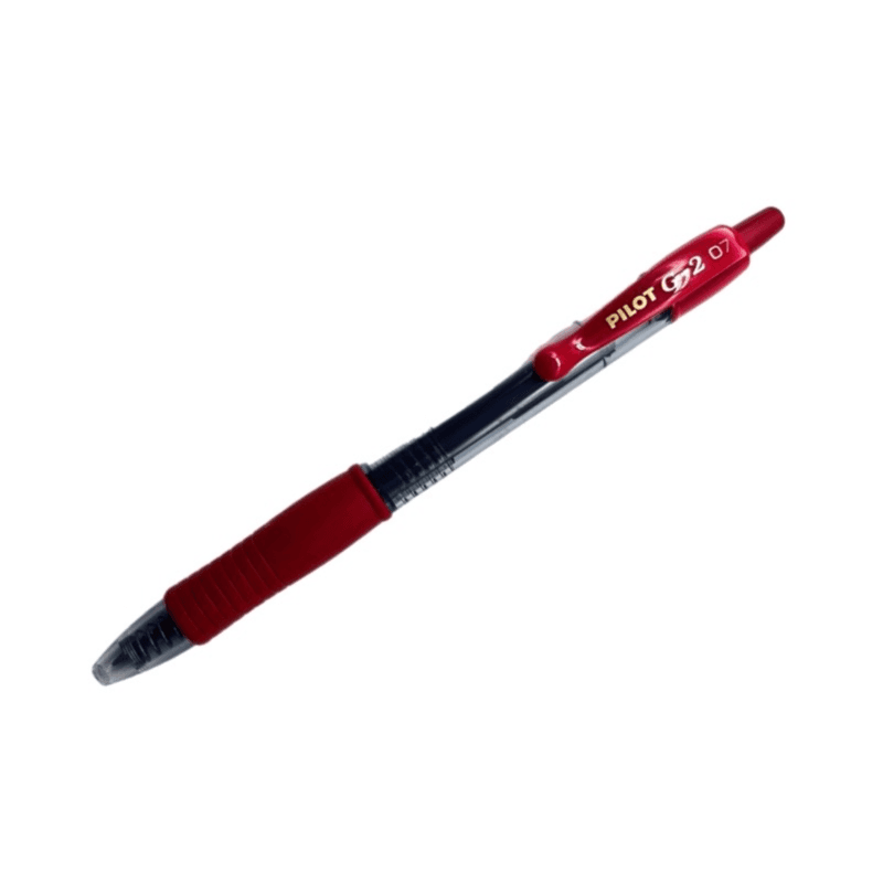 Pilot G-2 Gel Roller Ballpoint Pen 0.7mm dark red Colour - 12073