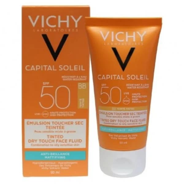 Vichy Ideal Creme BB SPF 50 For / Dry Skin 50ml  (Capital Soleil ) BB Dry Touch