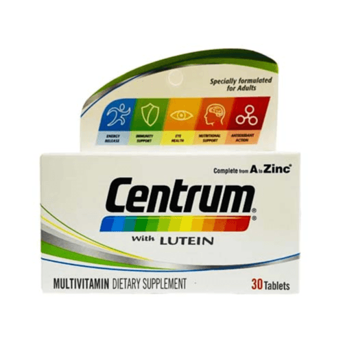 Centrum With Lutein Multivitamin Dietary Supplement - 30 Tablets No.2045