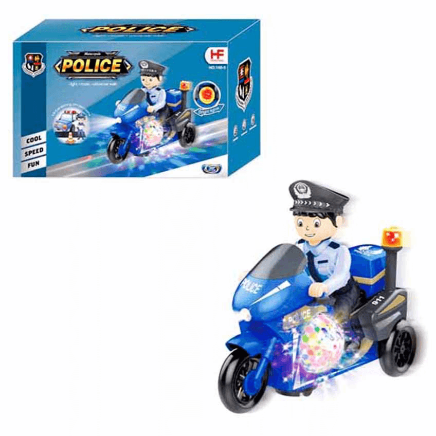 police mini motorcycle toy