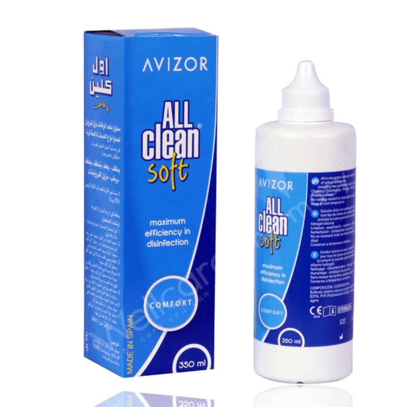 Avizor All Clean Soft Contact Lens Solution 350Ml