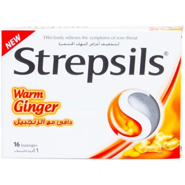 Strepsils Warm Ginger 16 Lozenges