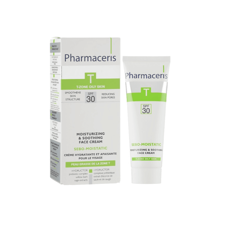 Pharmaceris T Sebo Moistatic Moisturising & Soothing Face Cream SPF30 50ml