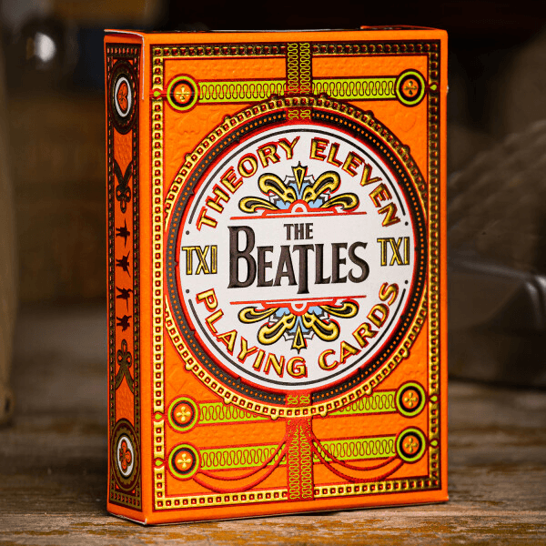 The Beatles Orange Playing Cards