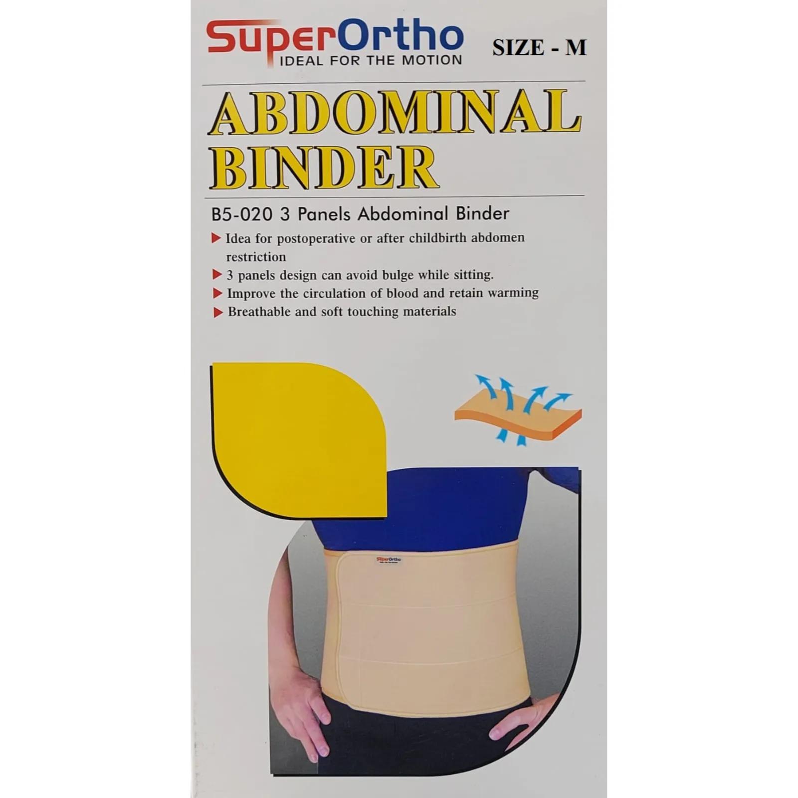 Super Ortho 3 Panels Abdominal Binder B5-020 Size-m