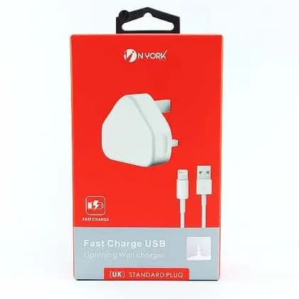 Nyork Fast Charge USB Lightning Wall Charger