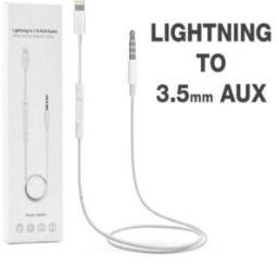 Lightning To 3.5mm Aux Audio , Wire Control Adapter Cable- MH021