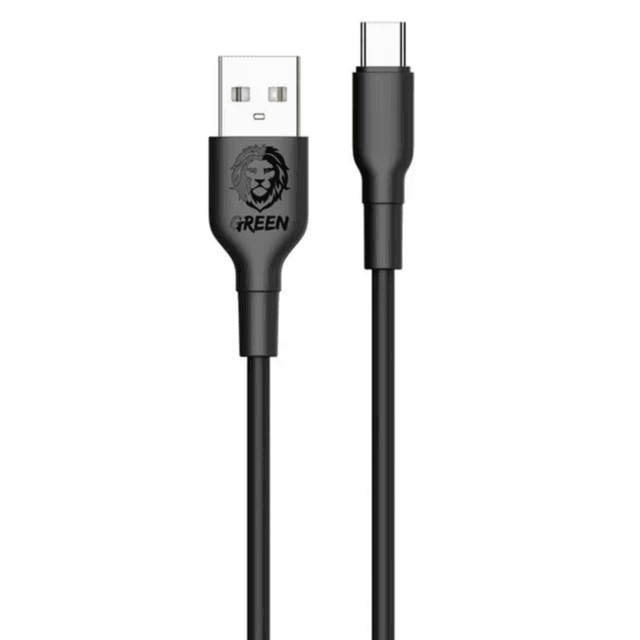 Cable USB To Type-C 1m From Green Lion - Black