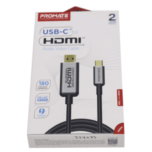 Promate USB-C HDMI Audio Video Cable