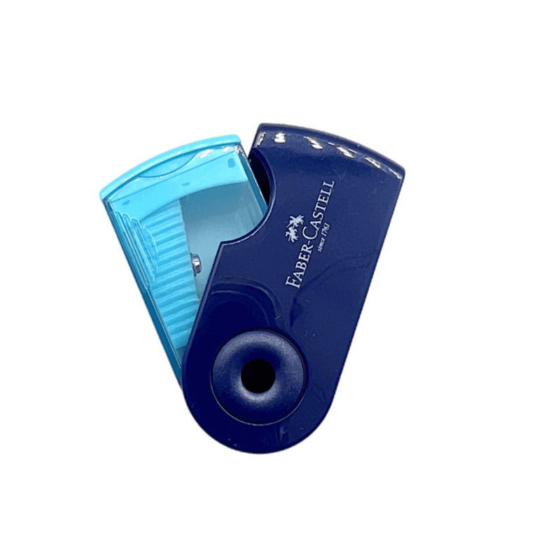 Faber Castell Single Hole Sharpener Blue Colour - 8821