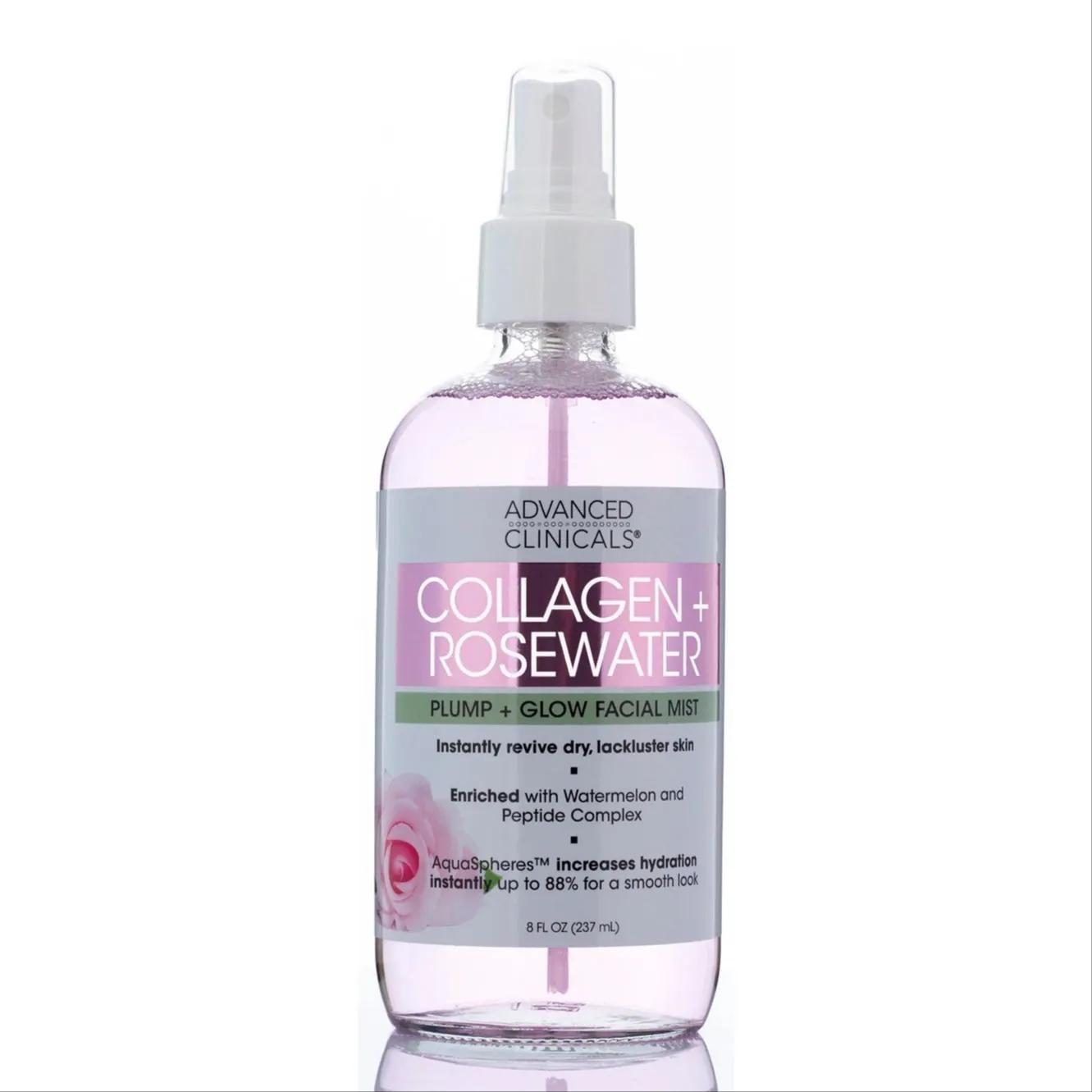 Advanced Clinicals Collagen + Rosewater Facial Mist