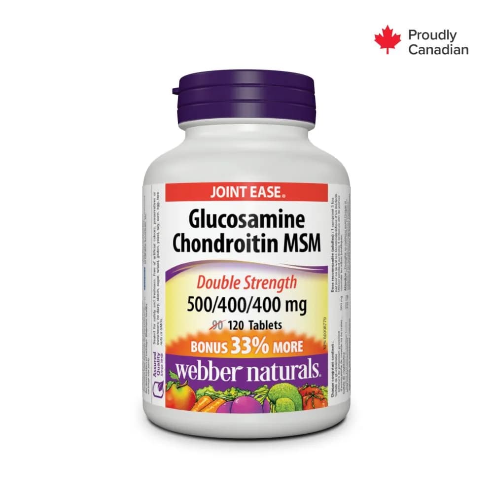 Webber Naturals Glucosamine Chondroitin Msm Tab 120's