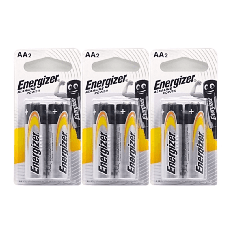 3 of energizer battery AA 2pecs total 6pcs - 4887 3pcs